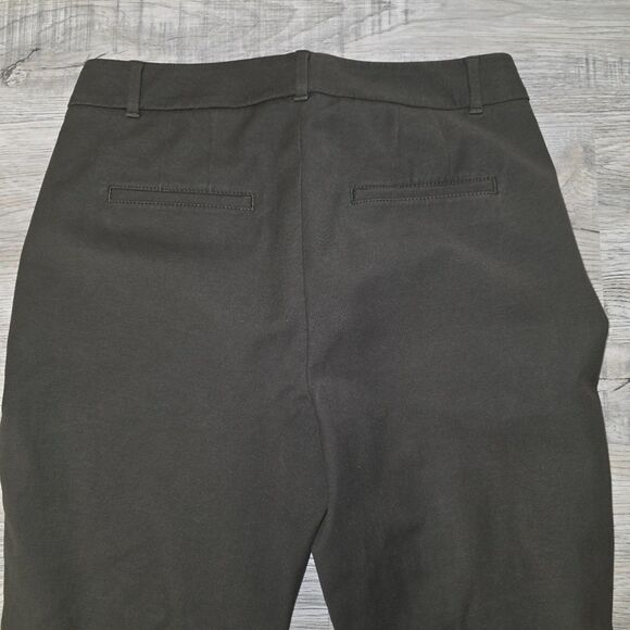 White House Black Market Elle Slim Olive Dress Pants Size 10 - Picture 9 of 9